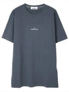 Stamp Two Print Short Sleeve T-Shirt Grey - STONE ISLAND - BALAAN 2