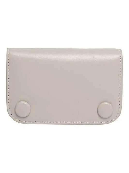 Compact Business Card Card Wallet Warm Gray - LE MASQUE - BALAAN 1