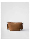 Leather Shoulder Bag Caramel - PRADA - BALAAN 2