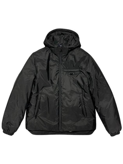 Re-Nylon Padded Jacket Black - PRADA - BALAAN 2