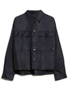 CREMONA two pocket shirt jacket navy 2425026041 002 - MAX MARA - BALAAN 1