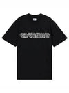 Graphic Logo Print Cotton Jersey Short Sleeve T-Shirt Black - CP COMPANY - BALAAN 2