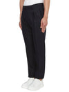 Pressed Crease Wool Straight Pants Black - ETRO - BALAAN 3