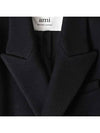 Wool Double Coat Black - AMI - BALAAN 4