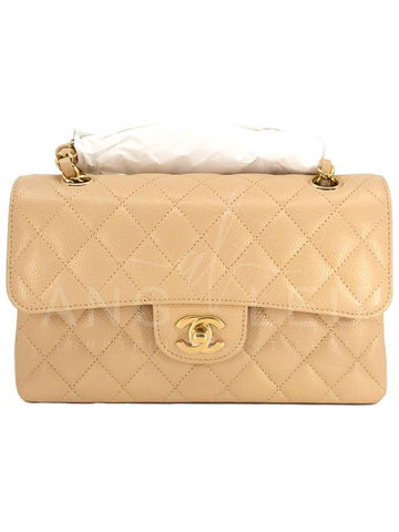 Classic Small Flap Bag Beige Gold Class Classbe Gold A01113 - CHANEL - BALAAN 1