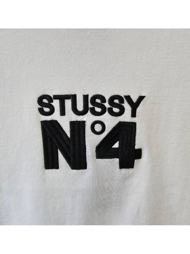 AU Australia NO4 rib slim crop tshirt ST123S3001 white WOMENS - STUSSY - BALAAN 7