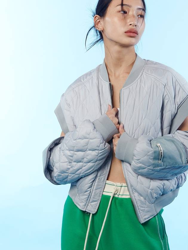 Sleeve Detouchable Reversible Bomber Jacket Light Mint - REAL ME ANOTHER ME - BALAAN 8