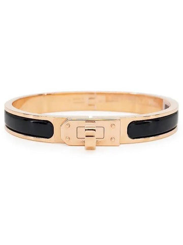 Mini Click Kelly PM Bracelet Black Rose Gold 4HA0627 - HERMES - BALAAN 1