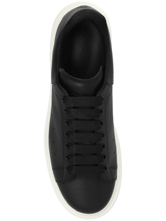 Oversized Lace-Up Low-Top Sneakers Black - ALEXANDER MCQUEEN - BALAAN 7