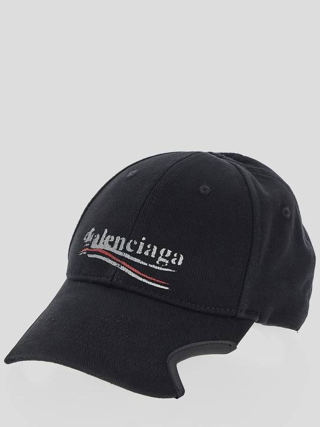 Political Stencil Ball Cap Black - BALENCIAGA - BALAAN 3