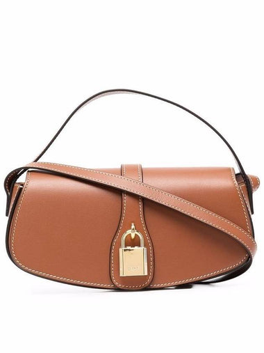 Strap Tabou Smooth Calfskin Clutch Bag Tan - CELINE - BALAAN 1