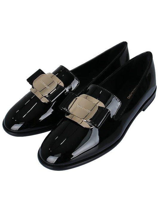 New Vara Plate Loafers Black - SALVATORE FERRAGAMO - BALAAN 2