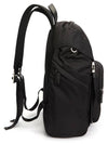 Re-Nylon Saffiano Leather Backpack Black - PRADA - BALAAN 4