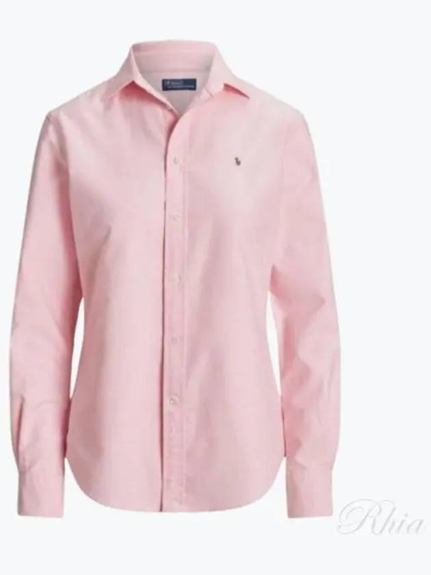 Pony Classic Fit Long Sleeve Shirt Pink - POLO RALPH LAUREN - BALAAN 2