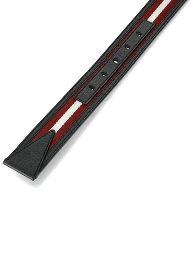 Shiffie 35 Reversible Leather Belt Black Red - BALLY - BALAAN 3