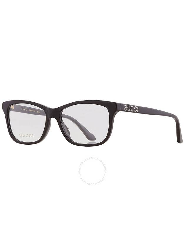 Eyewear Square Acetate Eyeglasses Black - GUCCI - BALAAN 4