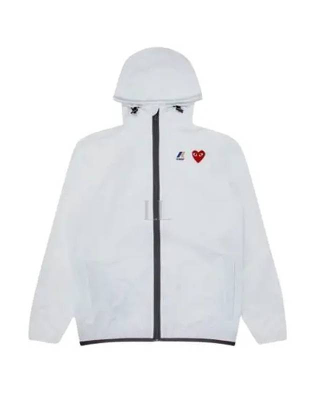 Small Heart Wappen Windbreaker White - COMME DES GARCONS - BALAAN 2