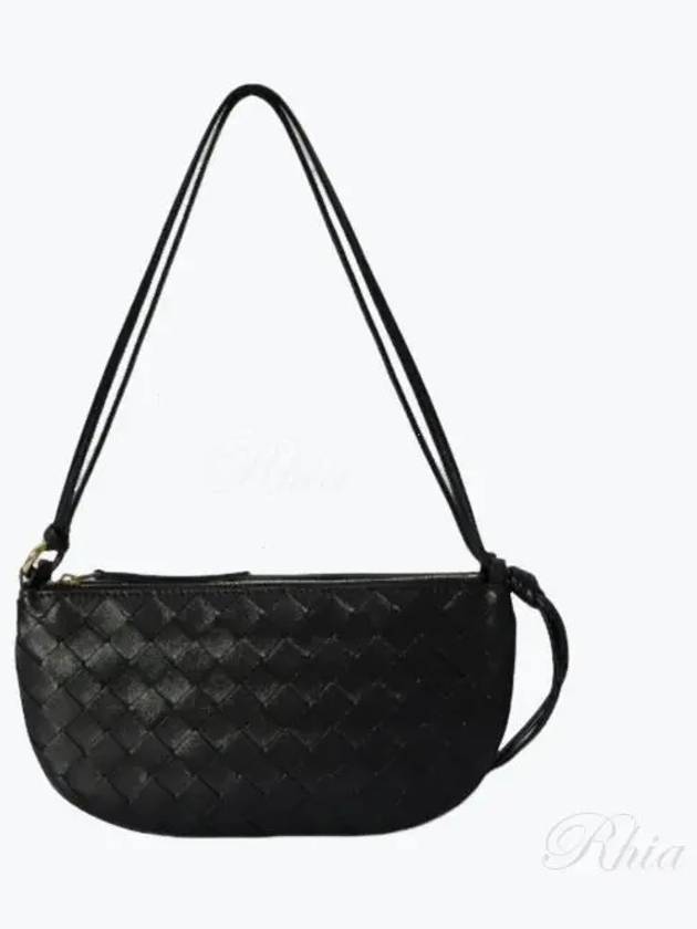 Intrecciato Shoulder Bag Black - BOTTEGA VENETA - BALAAN 2