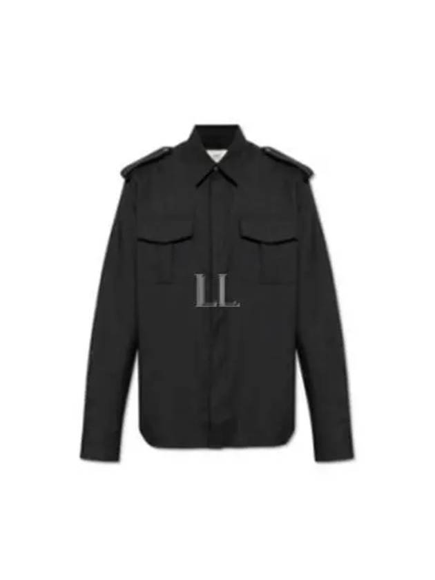 Military Long Sleeve Shirt Black - AMI - BALAAN 2