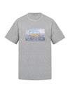 Prairie Signature Logo Print Round Short Sleeve T-Shirt Grey - MOOSE KNUCKLES - BALAAN 1