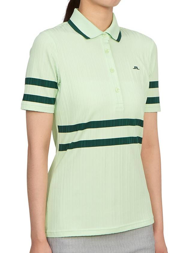 Women's Moira Polo Shirt Patina Green - J.LINDEBERG - BALAAN 4