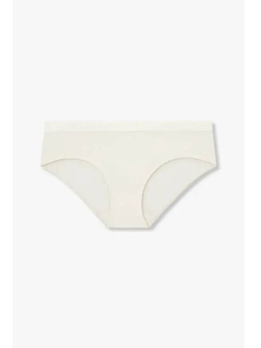 UNDERWEAR Women s Embroidered Logo Banding Briefs Ivory - EMPORIO ARMANI - BALAAN 1