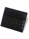 Intrecciato Classic Card Wallet Black - BOTTEGA VENETA - BALAAN 5