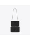 Silver Classic Kate Medium Chain Shoulder Bag Black - SAINT LAURENT - BALAAN 4