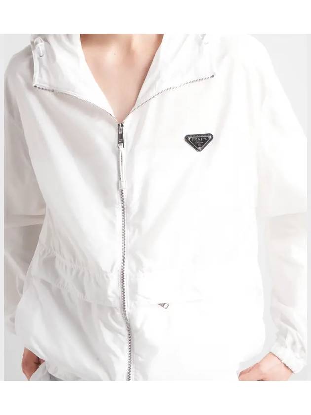 Re-Nylon Blouson Jacket White - PRADA - BALAAN 4