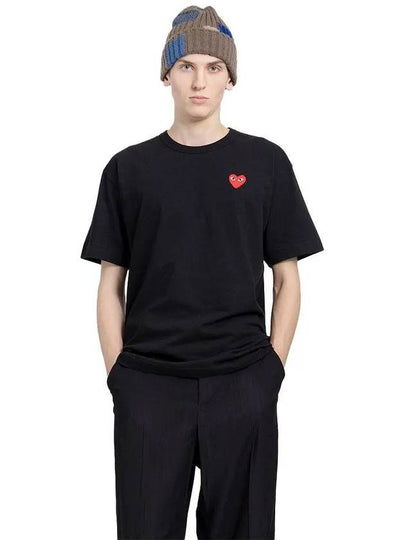 24SS Red Heart Waffen Short Sleeve TShirt P1T108 1 - COMME DES GARCONS - BALAAN 2