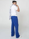 Flared Sweatpants Blue - ATHPLATFORM - BALAAN 4