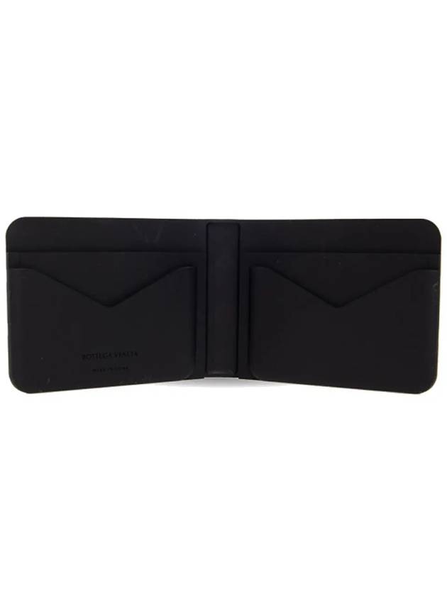 Intrecciato Rubber Half Wallet Black - BOTTEGA VENETA - BALAAN 5