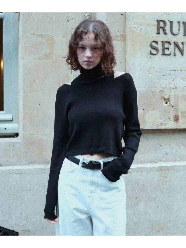 French layered knit set-up black - LETTER FROM MOON - BALAAN 6