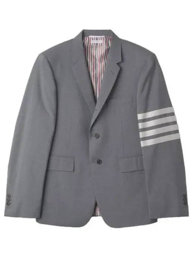 Diagonal classic sports jacket medium gray - THOM BROWNE - BALAAN 1