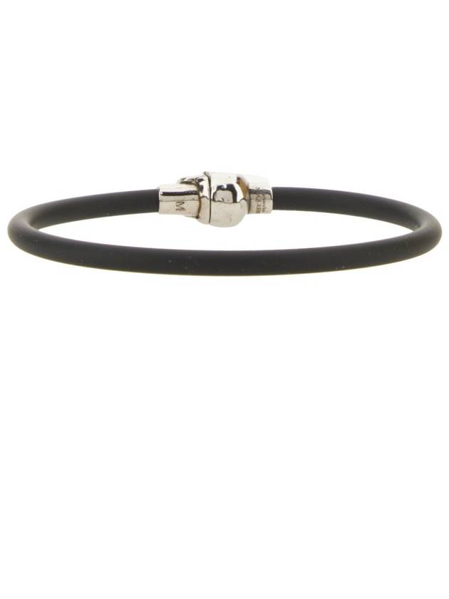 Silver Skull Lover Bracelet Black - ALEXANDER MCQUEEN - BALAAN 4