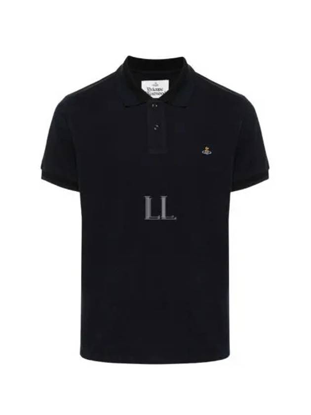 Classic ORB Logo Polo Shirt Navy - VIVIENNE WESTWOOD - BALAAN 2