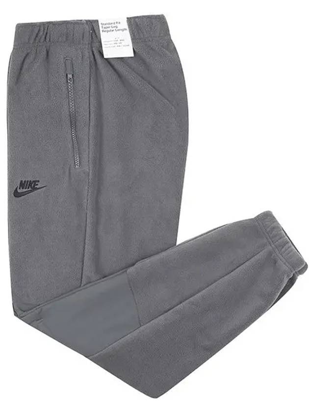 Club Polar Fleece Training Track Pants Grey - NIKE - BALAAN 3