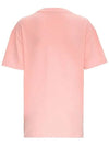 Logo Patch Overfit Short Sleeve T-Shirt Salmon Pink - ACNE STUDIOS - BALAAN 4