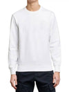 Stretch Fleece Crew Neck Sweatshirt White - CP COMPANY - BALAAN 3