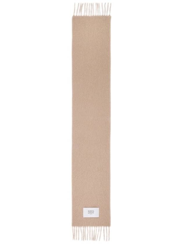 Baby Alpaca Muffler Beige - MAISON KITSUNE - BALAAN 2