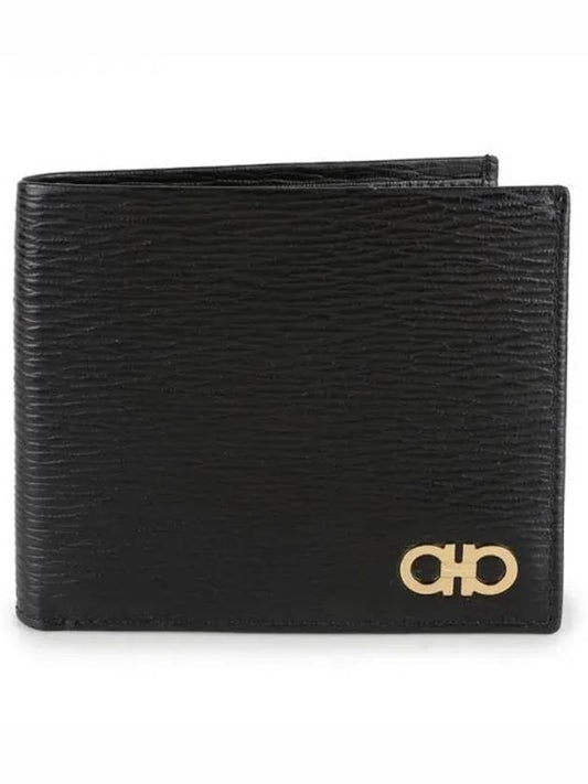 Gancini Half Wallet Black - SALVATORE FERRAGAMO - BALAAN 2