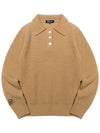 Lambswool collar button point knit CAMEL - 20THHOLE - BALAAN 2