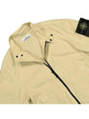 Tela Mock Neck Zip-up Jacket Beige - STONE ISLAND - BALAAN 4