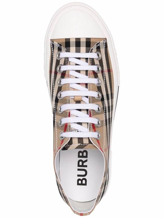 Vintage Check Cotton Sneakers Archive Beige - BURBERRY - BALAAN 5