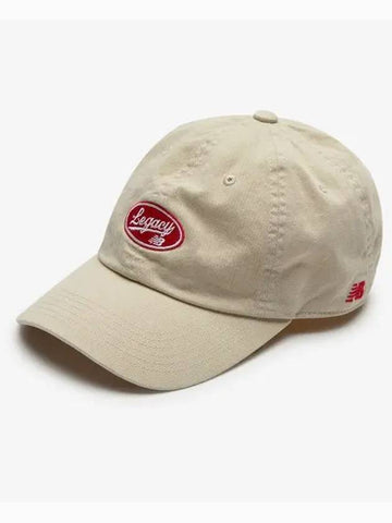 NBGDFS1110 Small Logo Legacy Ball Cap BEIGE - NEW BALANCE - BALAAN 1