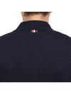 Logo Patch Rib Cardigan Navy - THOM BROWNE - BALAAN 8