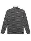 cold printed high neck long sleeve t-shirt 6904GZPPGREY - BLACK&WHITE - BALAAN 2