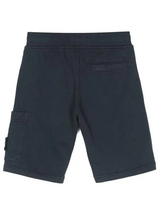 Kids Wappen Patch Fleece Shorts Navy - STONE ISLAND - BALAAN 4