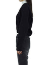 butterfly button alpaca wool cardigan black - GANNI - BALAAN 5