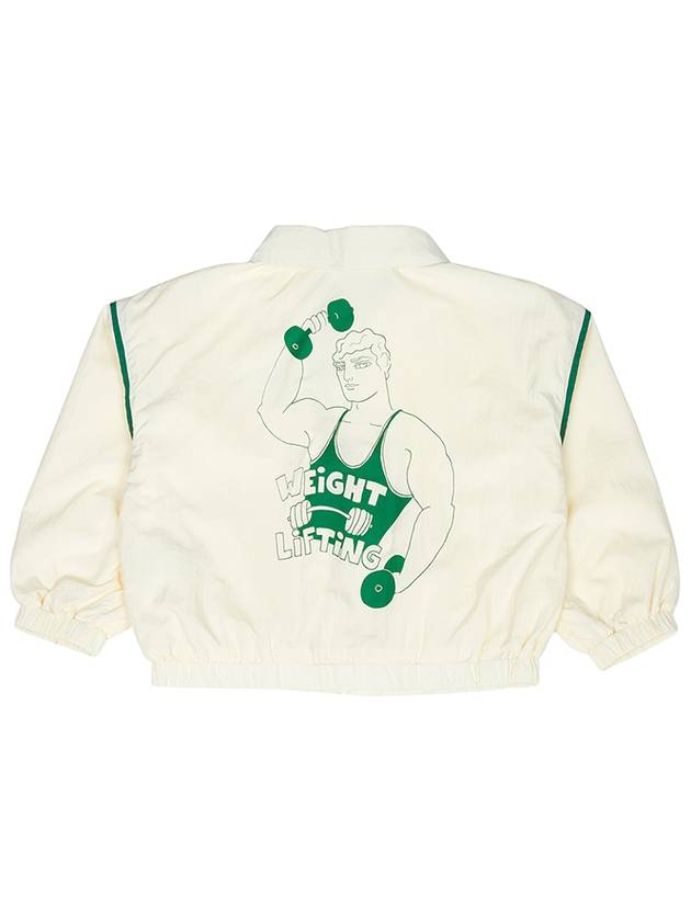 Kids Windbreaker 2421010311 OFF WHITE - MINI RODINI - BALAAN 3